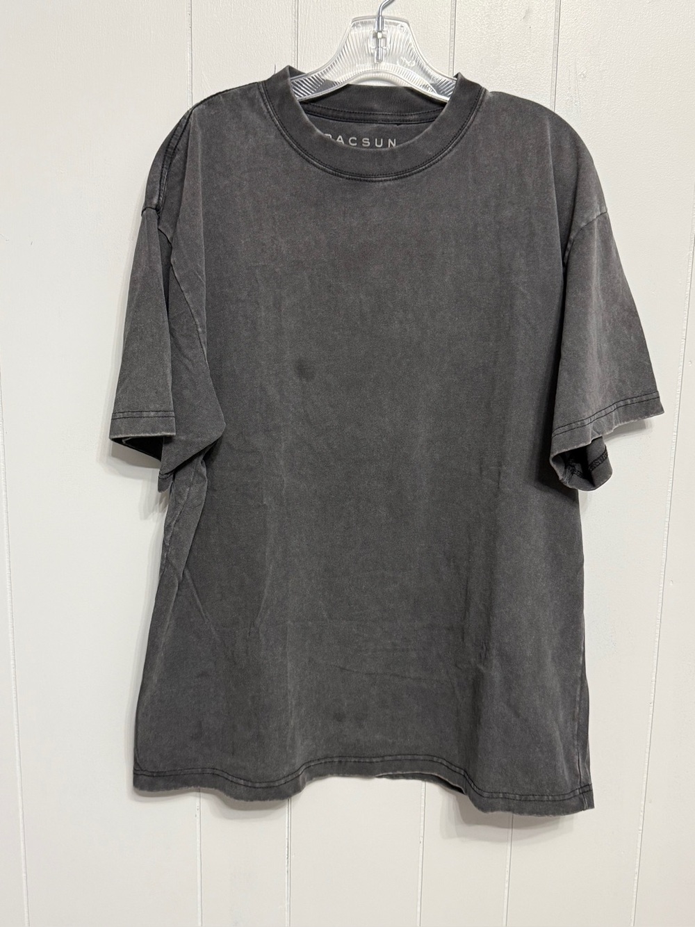 #2) PacSun Men's Vintage Wash Black Crew Neck T-Shirt